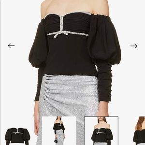 NWT - Self Portait off shoulder blouse